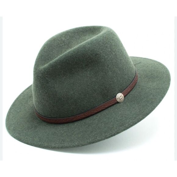 Stetson olive green wool Cromwell hat NWOT - Picture 1 of 10